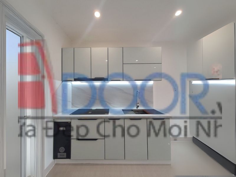 Mẫu tủ bếp hợp kim nhôm chữ I (3)