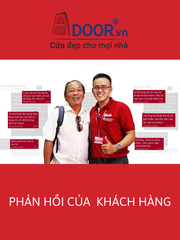 Phản hồi của khách hàng sau khi sử dụng dịch vụ của Adoor