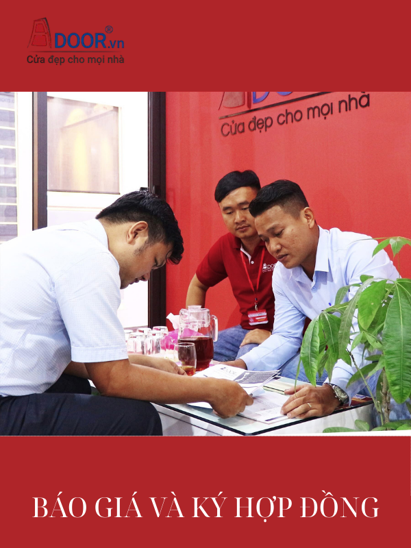 Khách hàng ký hợp đồng với Adoor