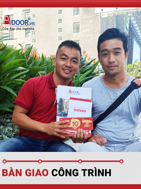 Adoor bàn giao cho khách hàng tại Long Xuyên