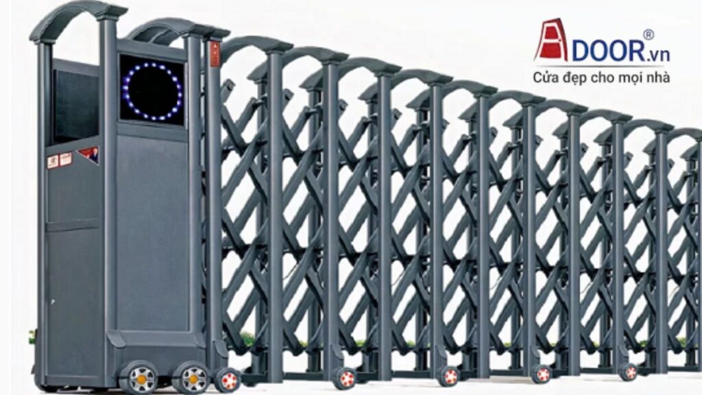Cửa Cổng Xếp Gọn Tự Động Adoor tại Quận 4-2 Cửa Cổng Xếp Gọn Tự Động Adoor tại Quận 4-2