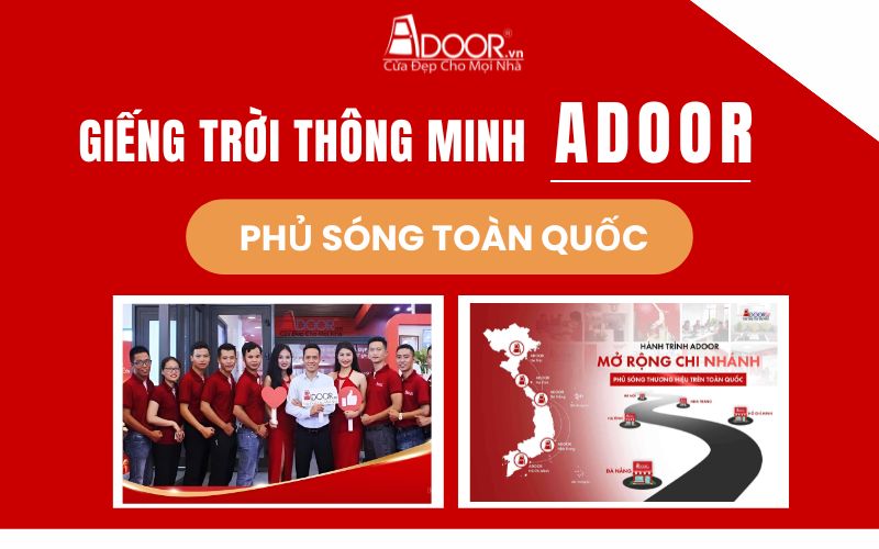 Adoor phân phối giếng trời tự động trên toàn quốc