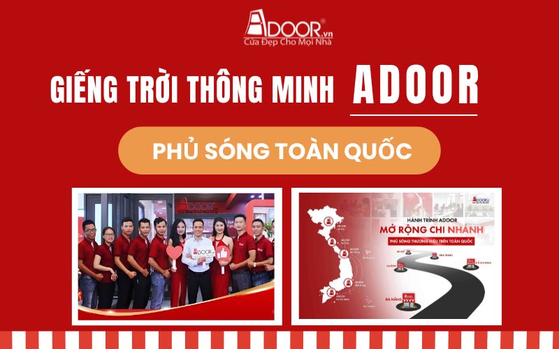 Adoor phân phối giếng trời tự động trên toàn quốc