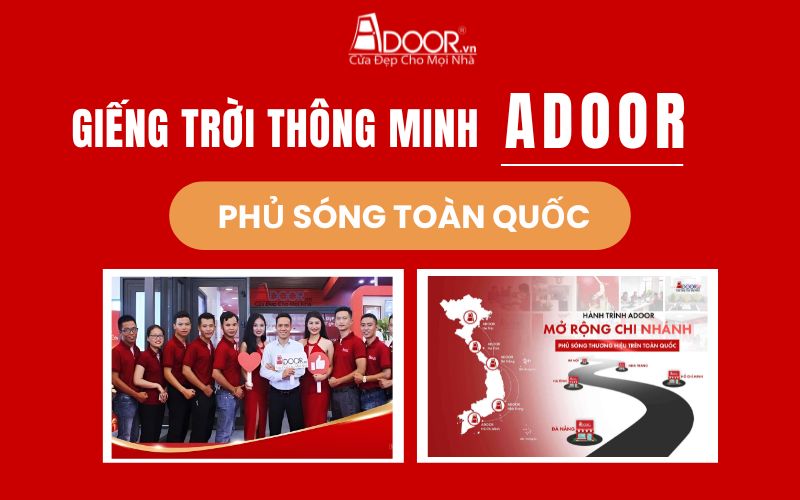 Adoor phân phối giếng trời tự động trên toàn quốc