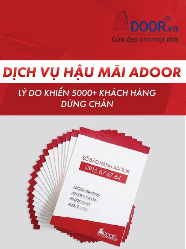 Sổ tay bảo hành cửa cuốn Úc tại Bạc Liêu của Adoor