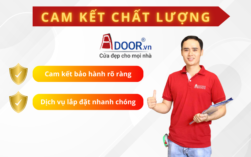 Cam kết chất lượng cửa cuốn khe thoáng tại Adoor