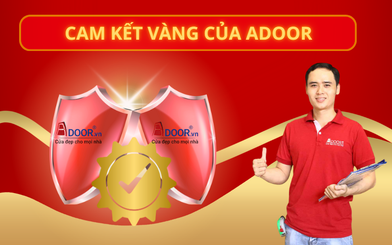 Cam kết cửa cuốn khe thoáng tại Adoor