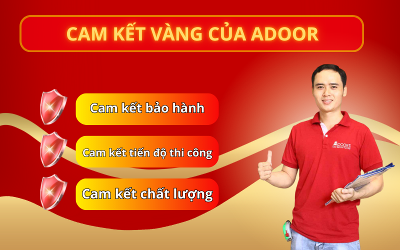Cam kết cửa cuốn khe thoáng của Adoor