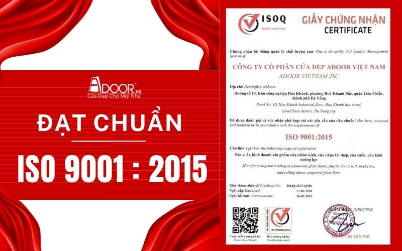 Adoor đạt chuẩn ISO trong thi công giếng trời tự động