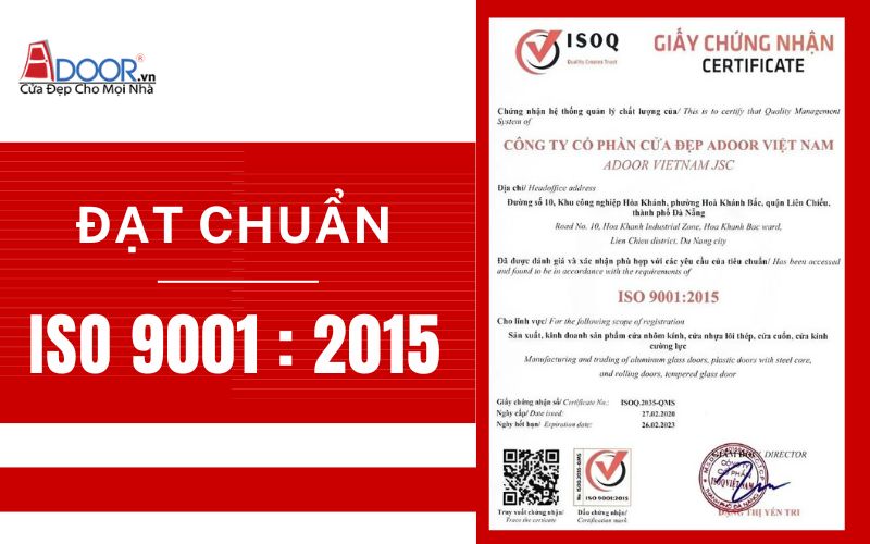 Adoor đạt chuẩn chứng nhận ISO trong thi công giếng trời tự động