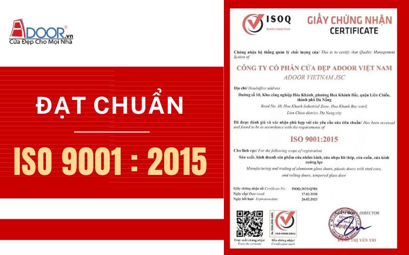 Adoor đạt chuẩn chứng nhận ISO trong thi công giếng trời tự động