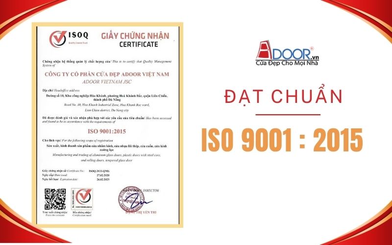 Chứng nhận iso sản xuất giếng trời thông minh uy tín tại Quảng Ninh
