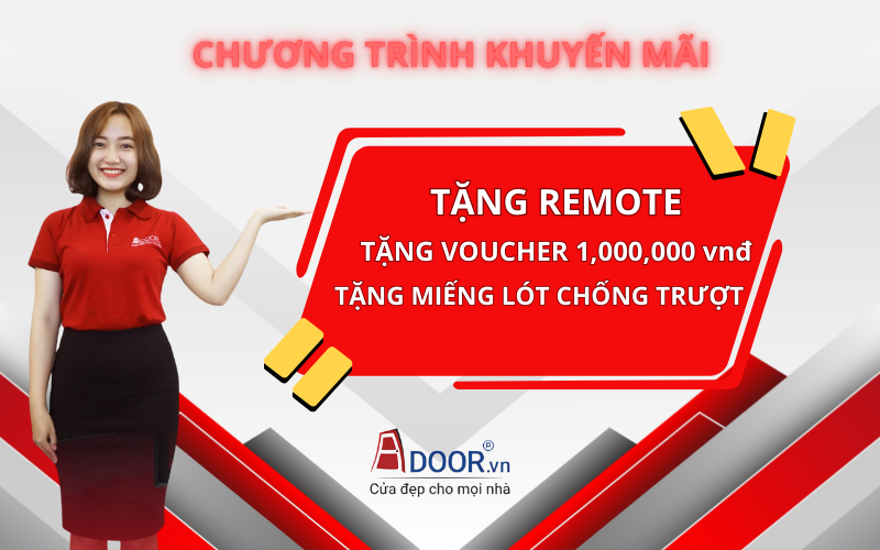Chương trình khuyến mãi cửa cuốn khe thoáng tại Adoor
