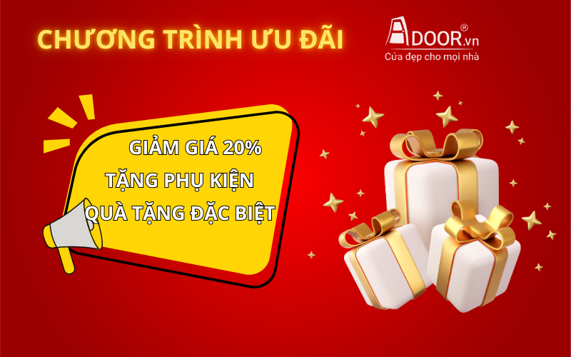 Ưu đãi cửa cuốn khe thoáng tại Adoor