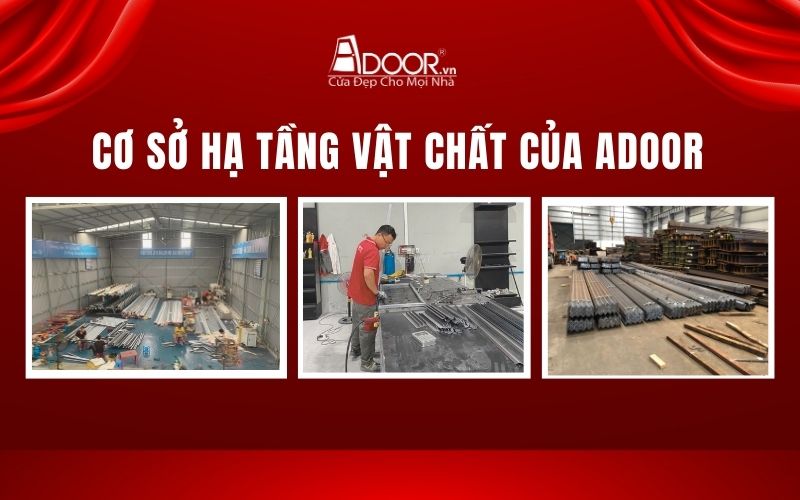 Cơ sở hạ tầng vật chất của Adoor trong thi công giếng trời tự động