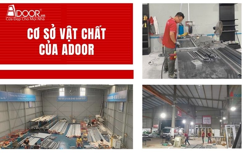 Cơ sở vật chất - hạ tầng của Adoor thi công giếng trời tự động