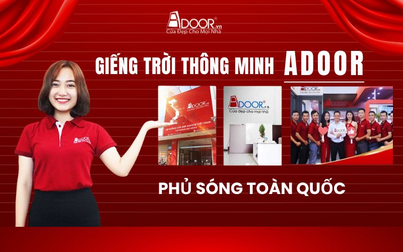 Adoor phân phối giếng trời tự động tại Dĩ An và phủ rộng toàn quốc
