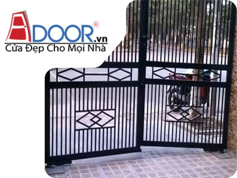 Cửa cổng âm sàn tự động - Mẫu 3 Adoor