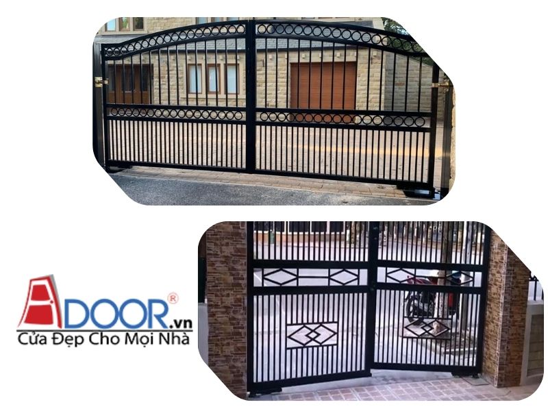 Cửa cổng âm sàn tự động, +02 mẫu Adoor