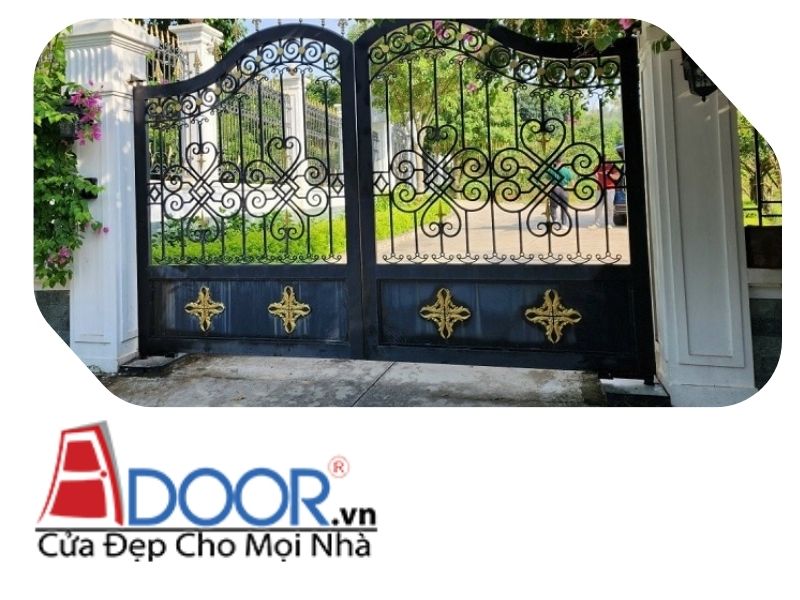 +01 Mẫu cửa cổng tự động âm sàn Adoor