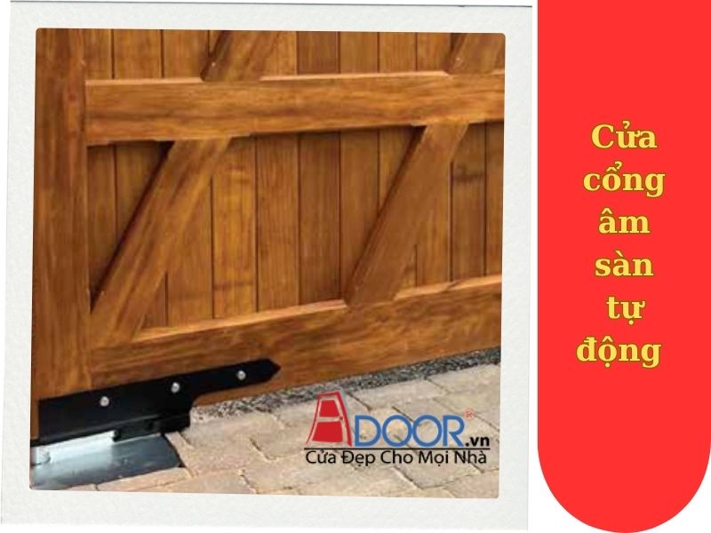 01 Mẫu cửa cổng âm sàn tự động