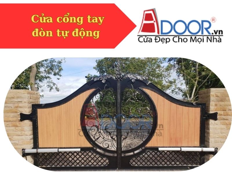 Mẫu 01: Cửa cổng tay đòn tự động