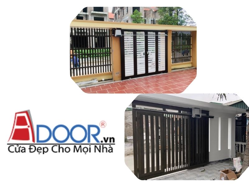 Cửa cổng trượt tự động, +02 mẫu Adoor