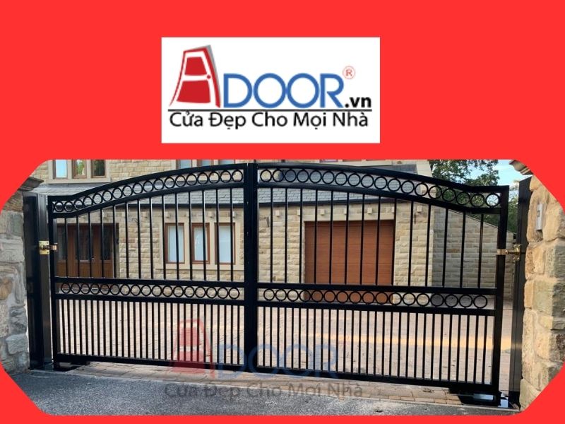 Cửa cổng tự động âm sàn Adoor - Mẫu 01