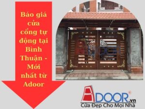 Cửa cổng tự động tại Bình Thuận