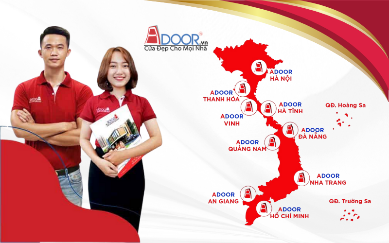 Hệ thống phân phối rộng lớn của Adoor