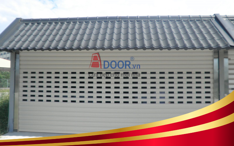 Mẫu cửa cuốn khe thoáng tại Bắc Ninh X50R
