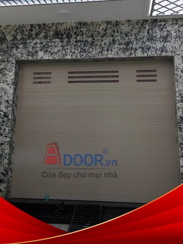 Mẫu cửa cuốn khe thoáng tại Hà Nam PM 55SR