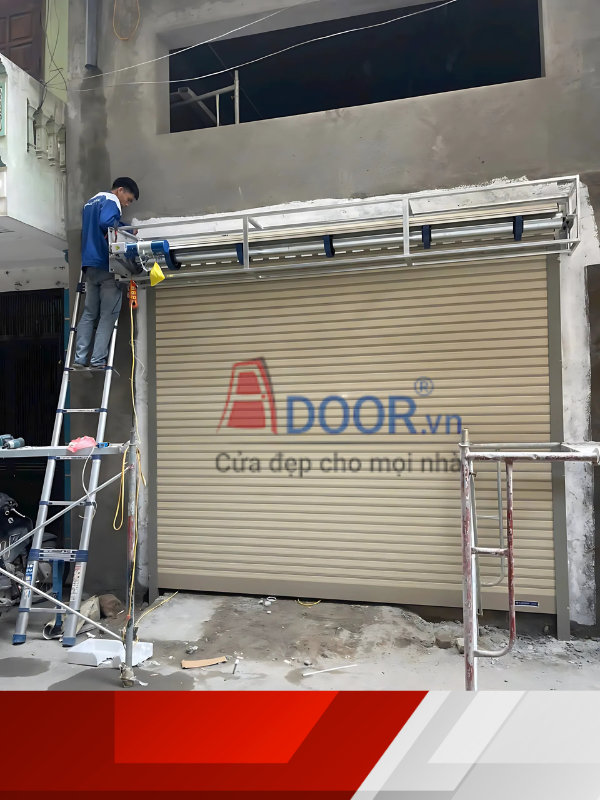 Mẫu cửa cuốn khe thoáng tại Phan Rang M71i