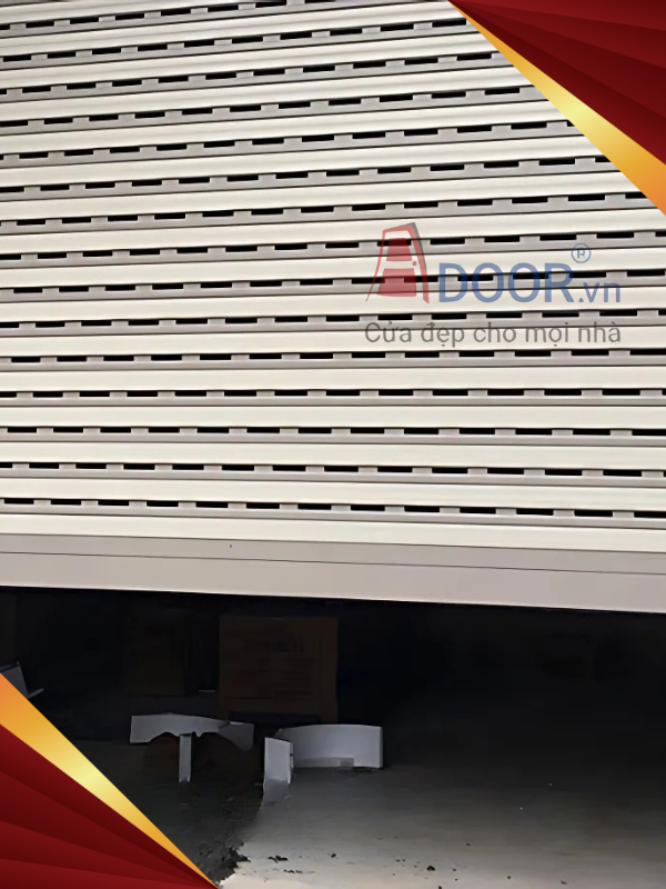 Mẫu cửa cuốn khe thoáng tại Quận 2 E52