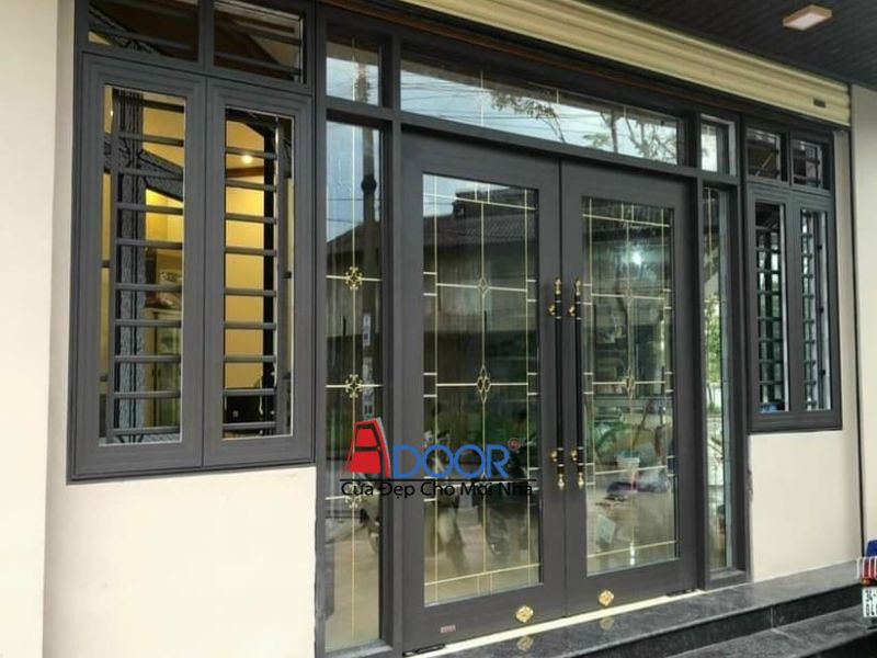 Cửa nhôm thủy lực màu đen chịu lực tốt, bền bỉ tại Đồng Tháp Cửa nhôm thủy lực màu đen chịu lực tốt, bền bỉ tại Đồng Tháp