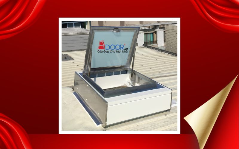 Giếng trời tự động mở lật 1 cánh tại Hà Nam
