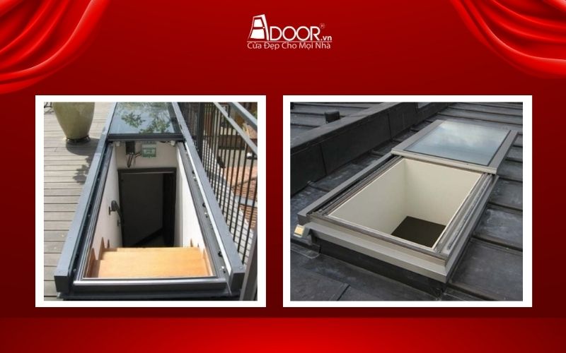 Giếng trời Adoor tự động mở trượt dọc tại quận 6