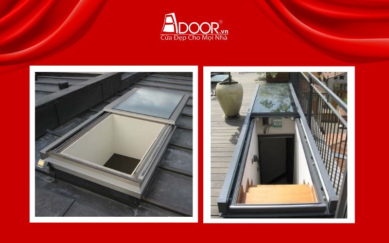 Giếng trời tự động mở trượt dọc Adoor tại Bình Thuận