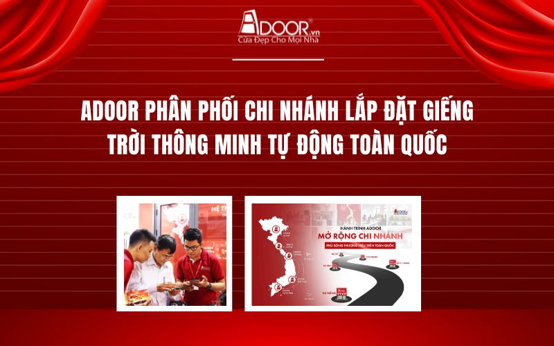 Adoor phân phối giếng trời tự động tại Sa Đéc và phủ rộng toàn quốc