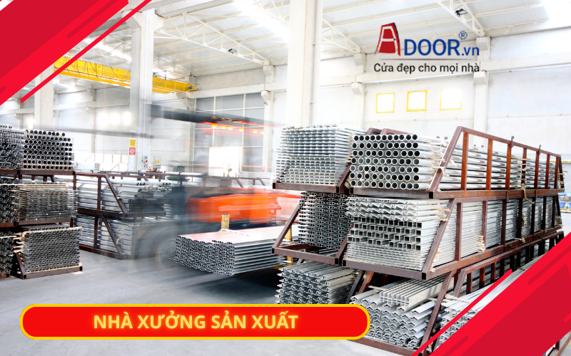 Cơ sở hạ tầng sản xuất cửa cuốn khe thoáng tại Adoor