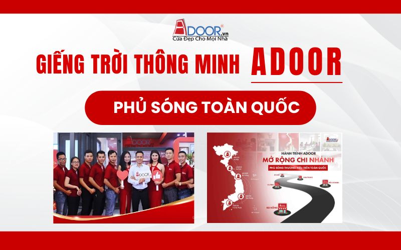 Adoor phân phối giếng trời tự động toàn quốc