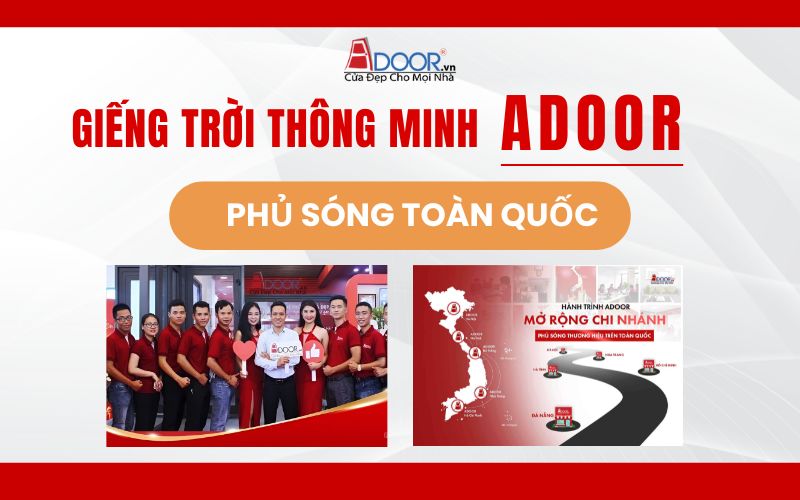 Adoor phân phối giếng trời tự động toàn quốc