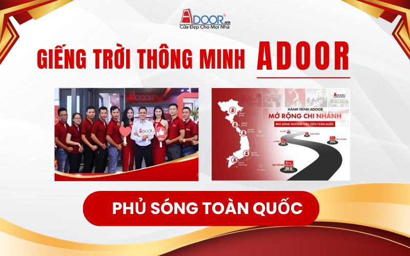 Adoor – Hệ thống phân phối giếng trời tự động toàn quốc