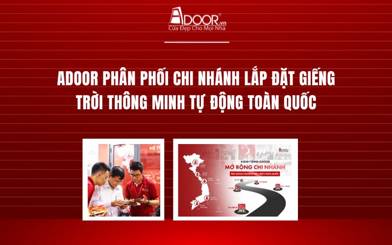 Giếng trời Adoor thông minh tự động phủ sóng toàn quốc