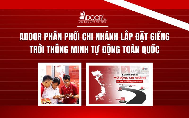 Adoor phân phối giếng trời tự động toàn quốc