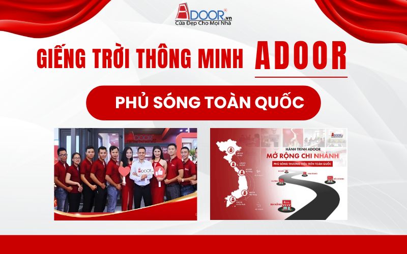 Adoor phân phối giếng trời tự động tại Cao Lãnh và phủ rộng toàn quốc