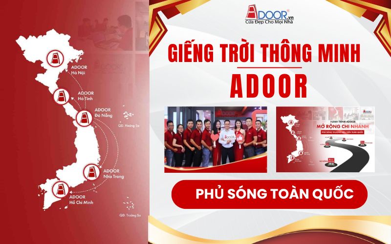 Adoor – Hệ thống phân phối giếng trời tự động toàn quốc