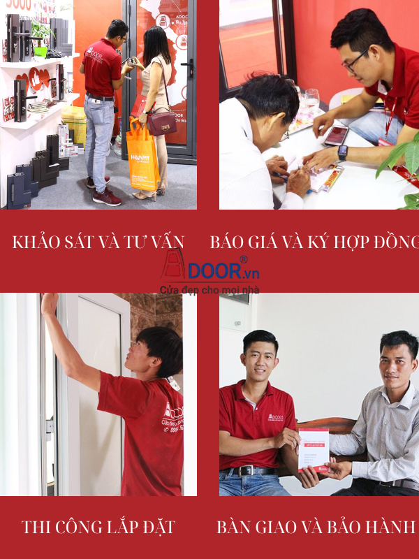 Quy trình tư vấn và thi công của Adoor