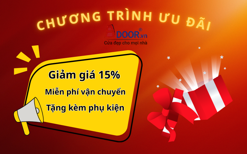 Chương trình ưu đãi cửa cuốn khe thoáng tại Adoor