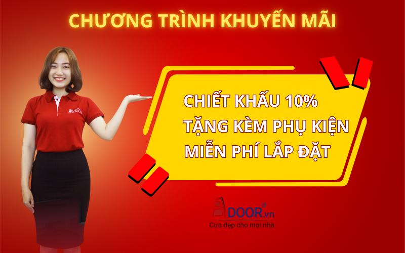 Ưu đãi cửa cuốn khe thoáng tại Adoor